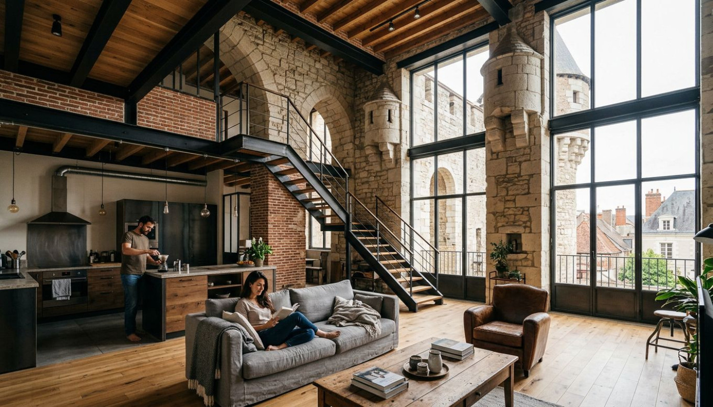 Des châteaux aux lofts industriels : l’héritage revu par l’architecte d’intérieur à Tours